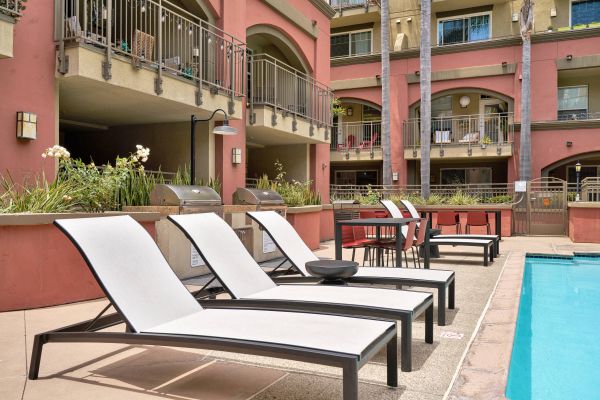 Gema San Diego poolside lounge chairs